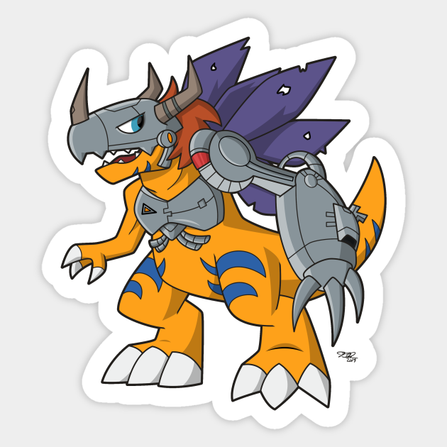 metalgreymon statue
